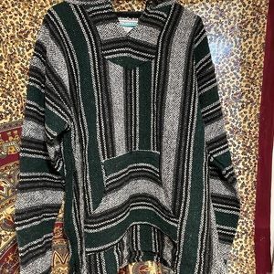 green and black drug rug XL